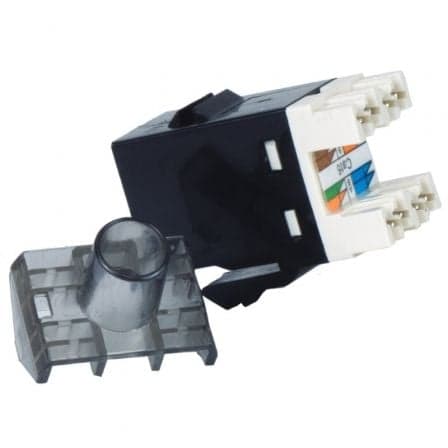 Phasak Conector Keystone UTP RJ45 Cat.6 Dual Block 180° Preto