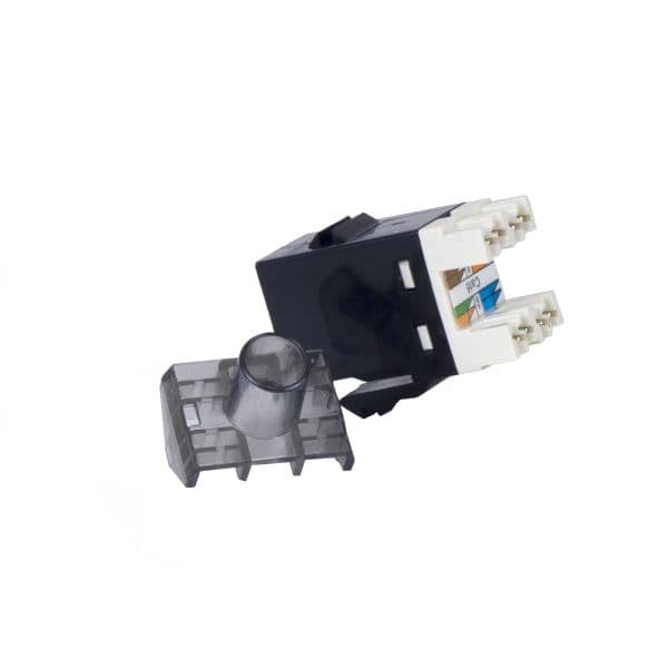 Phasak Conector Keystone UTP RJ45 Cat.6 Dual Block 180° Preto