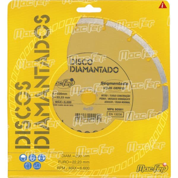 MACFER Disco Diam. Segmentado 230mm - 092.0004