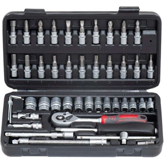 Jg. ch. cx. Cr-V MacFer SS-2046 ¼" 46pçs refª 105.0001 MACFER