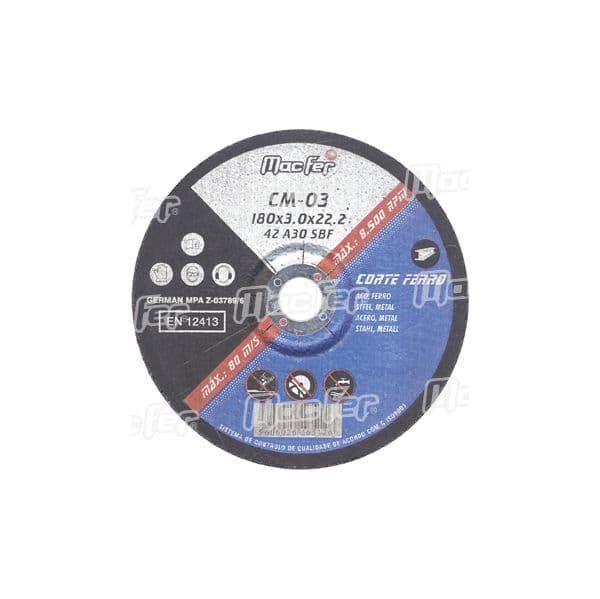 MACFER Disco Abrasivo Corte Ferro cm 350x3,0x25,4mm - 165.0018