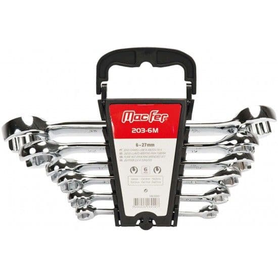 Jg. ch. luneta aberta Cr-V MacFer 203-6M 6~27mm 6pçs refª 189.0020 MACFER