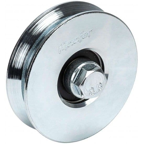 Roda "Y" com parafuso 1 rolamento galvanizada Y1P 120x20mm (M14 60mm) refª 206.0015 MACFER