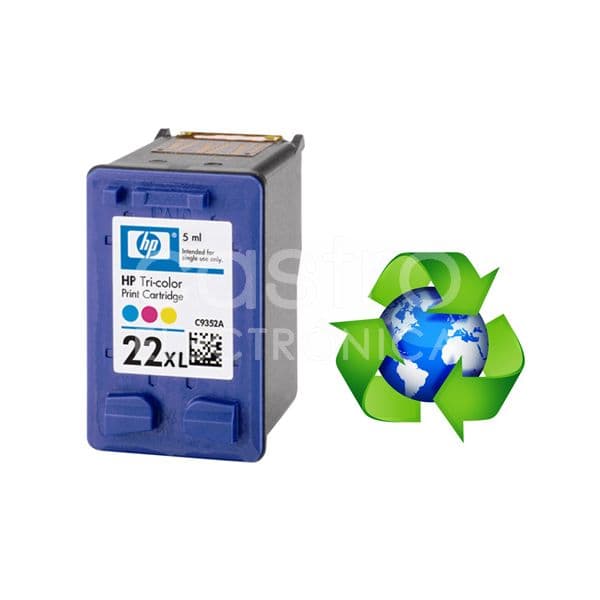 Tinteiro HP 22XL C9352C Tri-Colour Compatível