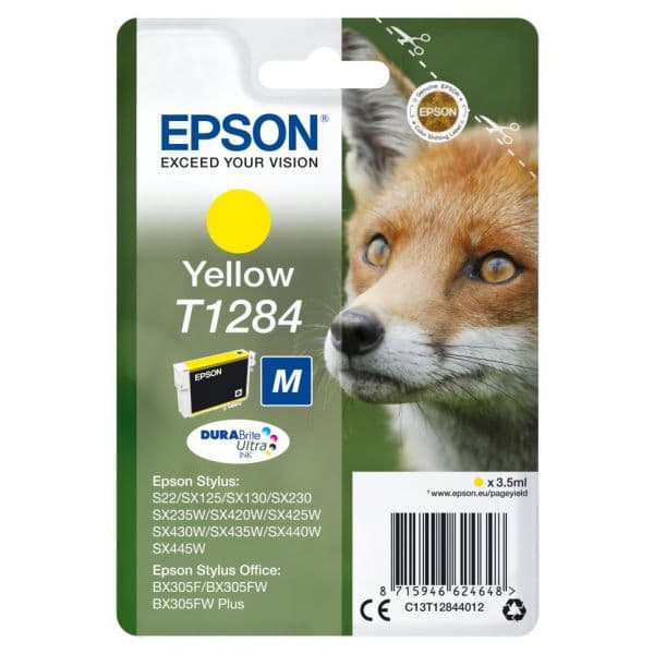 Tinteiro Epson T1284 C13T12844010 Yellow