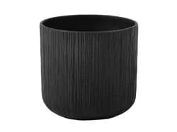 vaso gen in&out preto ø25 cm