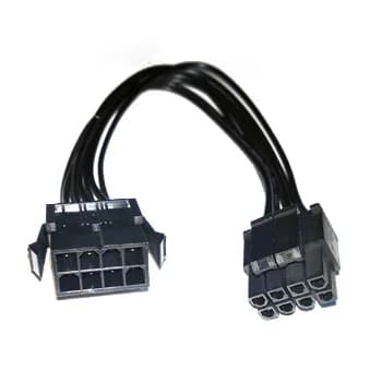 CABO EXTENSÃO EPS 12V C/ 8 PINS P/ 8 PINS (4+4P), 0.3M, PR.