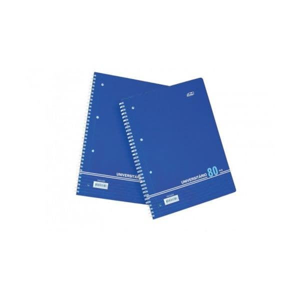 Firmo Caderno A4 Espiral 80 Fls Capa Azul Liso - 040262