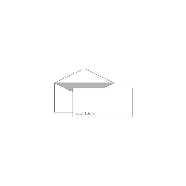 Envelope para Cartão Visita 75x110mm s/ Janela Pala 100 Un.