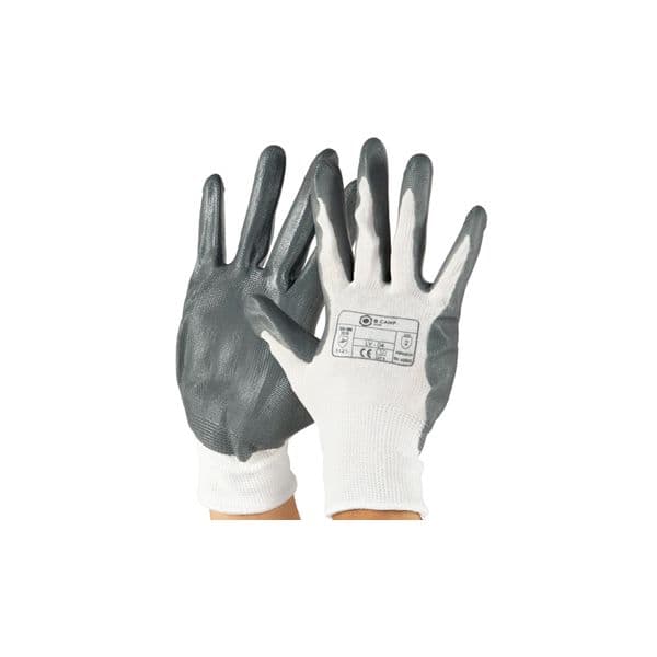 Luvas Nylon Cinzentas Tamanho 8/M