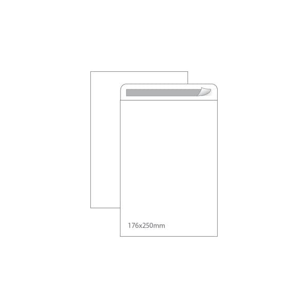 Envelopes Saco 176x250mm Branco 90g Autodex Cx250un (B5) 1611033