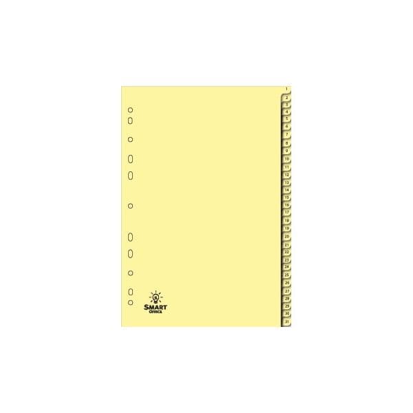 SmartD Separador Cartolina A4 Numrados de 1 a 31 - 1721008