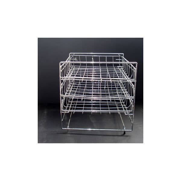 Tabuleiro de Arame Cromado com 3 Gavetas - 5741002