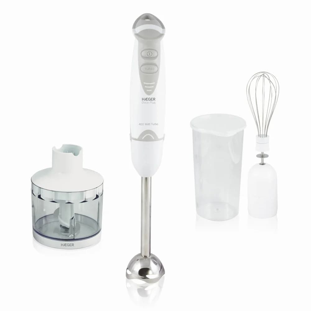 Varinha Mágica HAEGER HB400012A | 400W, Turbo, Pé Inox