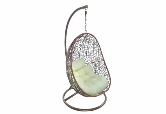 Cadeira de Baloiço Castanha 195/120X88X68CM - MEGAONLINE