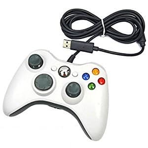 Comando Xbox 360 com Fio ««Não Oficial»» Branco
