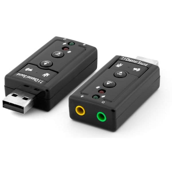 Placa de Som usb 7.1 C/ 2 Fichas Jack - ADPUSBSOUND7.1A