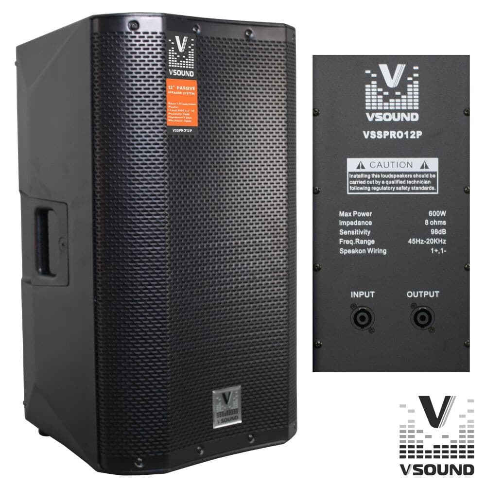 VSound VSSPRO12P 12" 600W Black