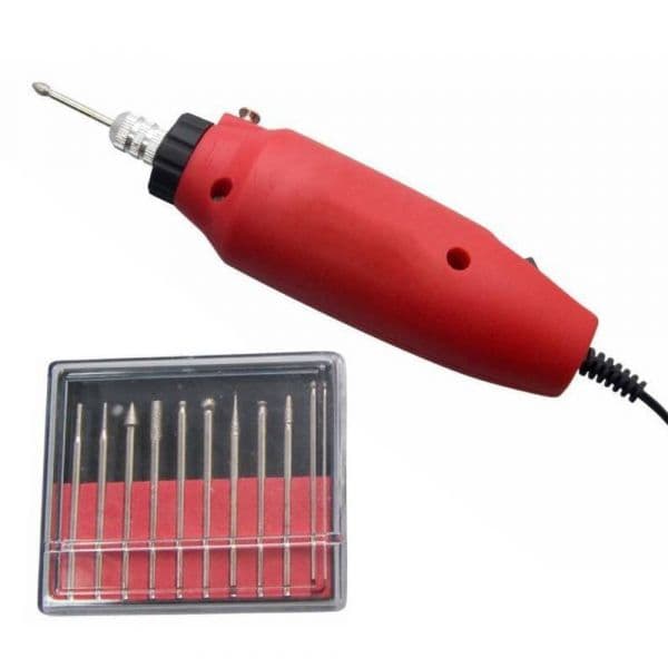 Div Mini Gravador Elétrico com 10 Peças TOOL280