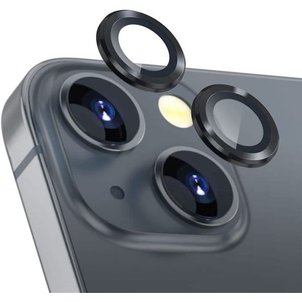 Película Vidro Temperado Metálica Camera Traseira para iPhone 13/ 13 Mini Black