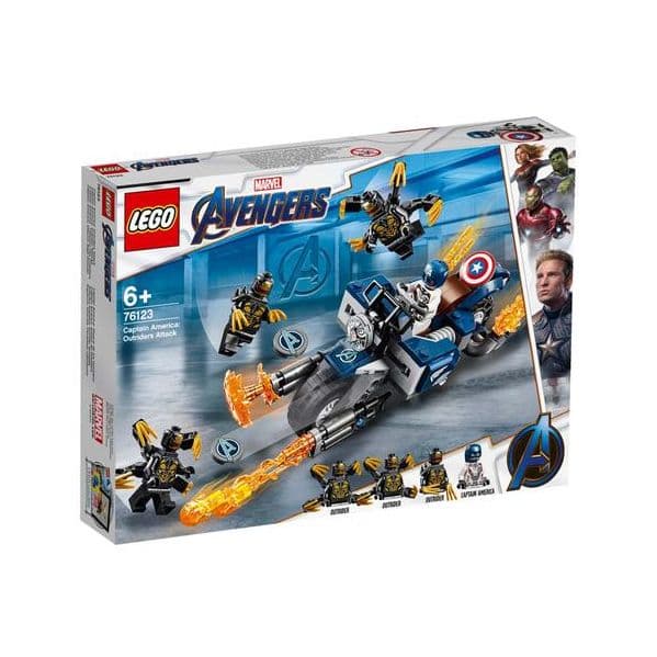 LEGO Marvel Avengers Movie Captain America: Ataque de Outriders - 76123