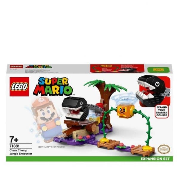 LEGO Super Mario Set De Expansão: Batalha Na Selva Contra A Corrente Dentada- 71381