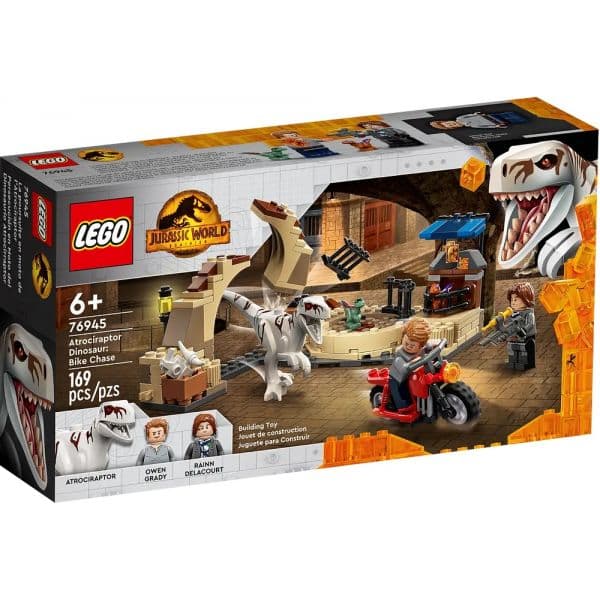 LEGO Jurassic World: Dinossauro Atrociraptor: Perseguição de Mota - 76945