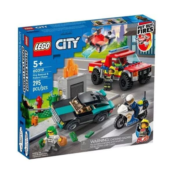 LEGO City Salvamento dos Bombeiros e Perseguição Policial - 60319