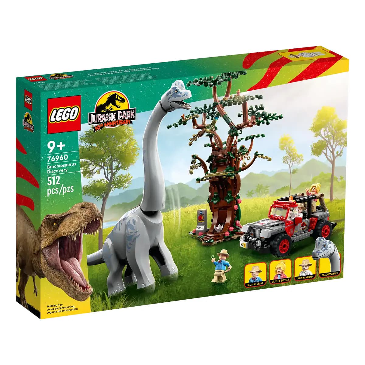 LEGO Jurassic World Descoberta de Braquiossauro Coleção 30º Aniversario Jurassic Park - 76960