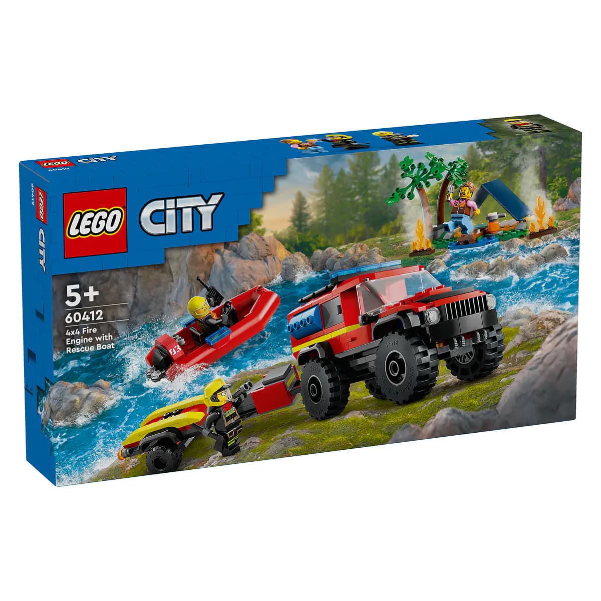 Camião dos Bombeiros 4x4 com Barco de Resgate