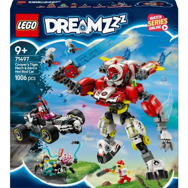 LEGO Dreamzzz Tigre Robô do Cooper e Hot Rod do Zero - 71497