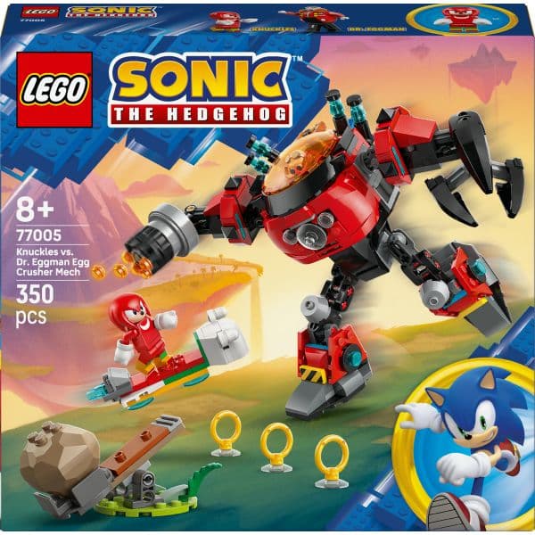 LEGO Sonic The Hedgehog Knuckles contra Robô Egg Crusher do Dr. Eggman - 77005