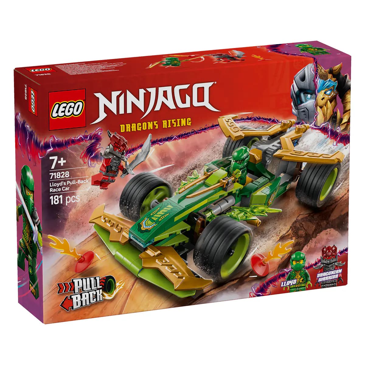 LEGO Ninjago Carro de Corrida Pull-Back do Lloyd - 71828