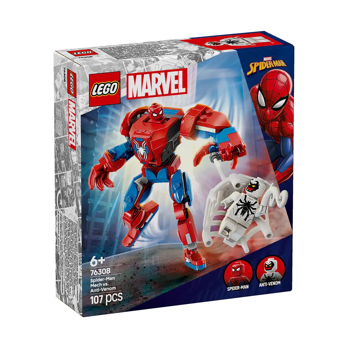 LEGO Marvel Robô do Spider-Man contra Anti-Venom - 76308