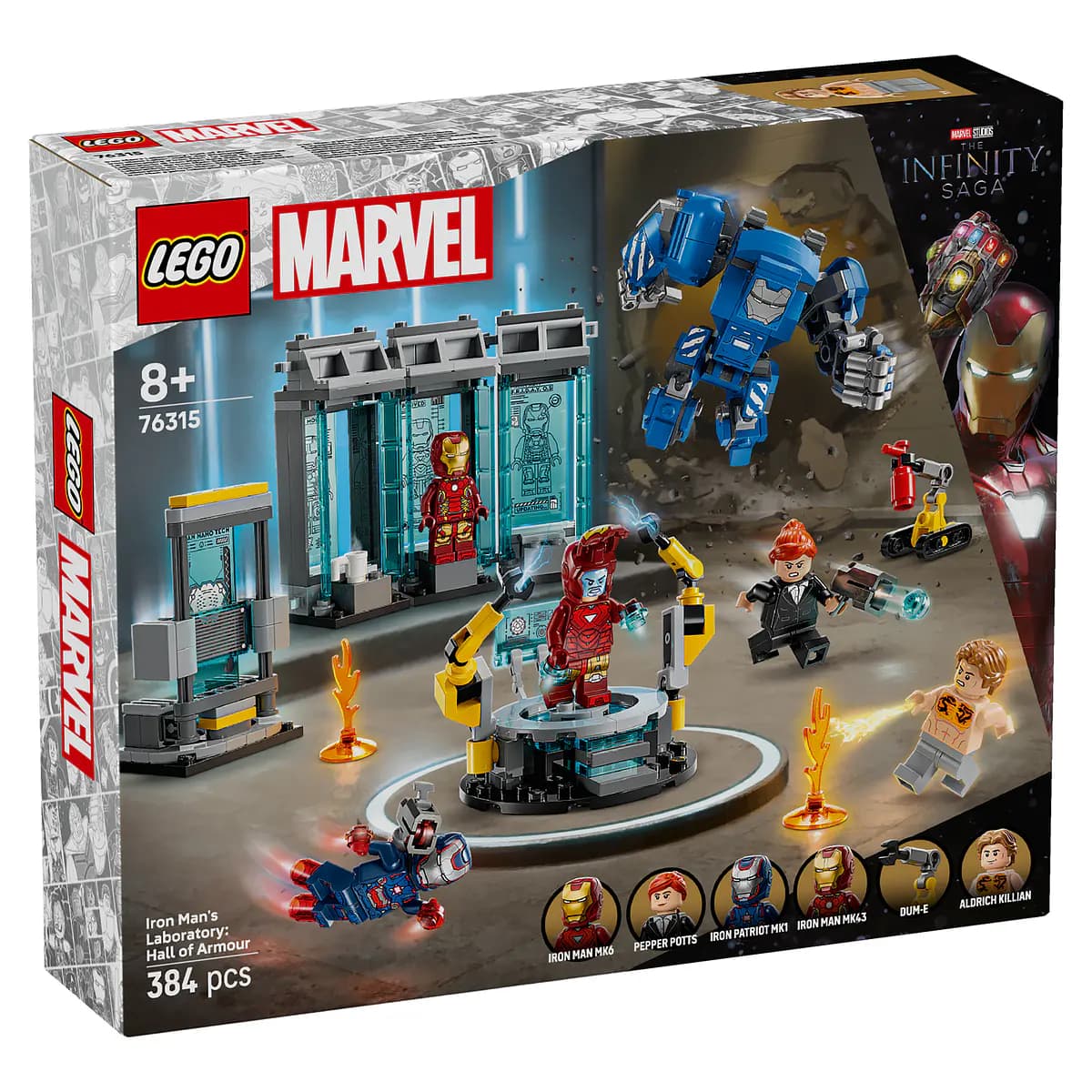 LEGO Marvel Laboratório do Iron Man: Salão das Armaduras - 76315