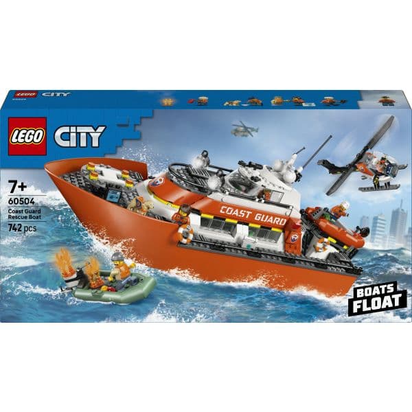 LEGO City Coast Guard Rescue Boat and Helicopter - 60504