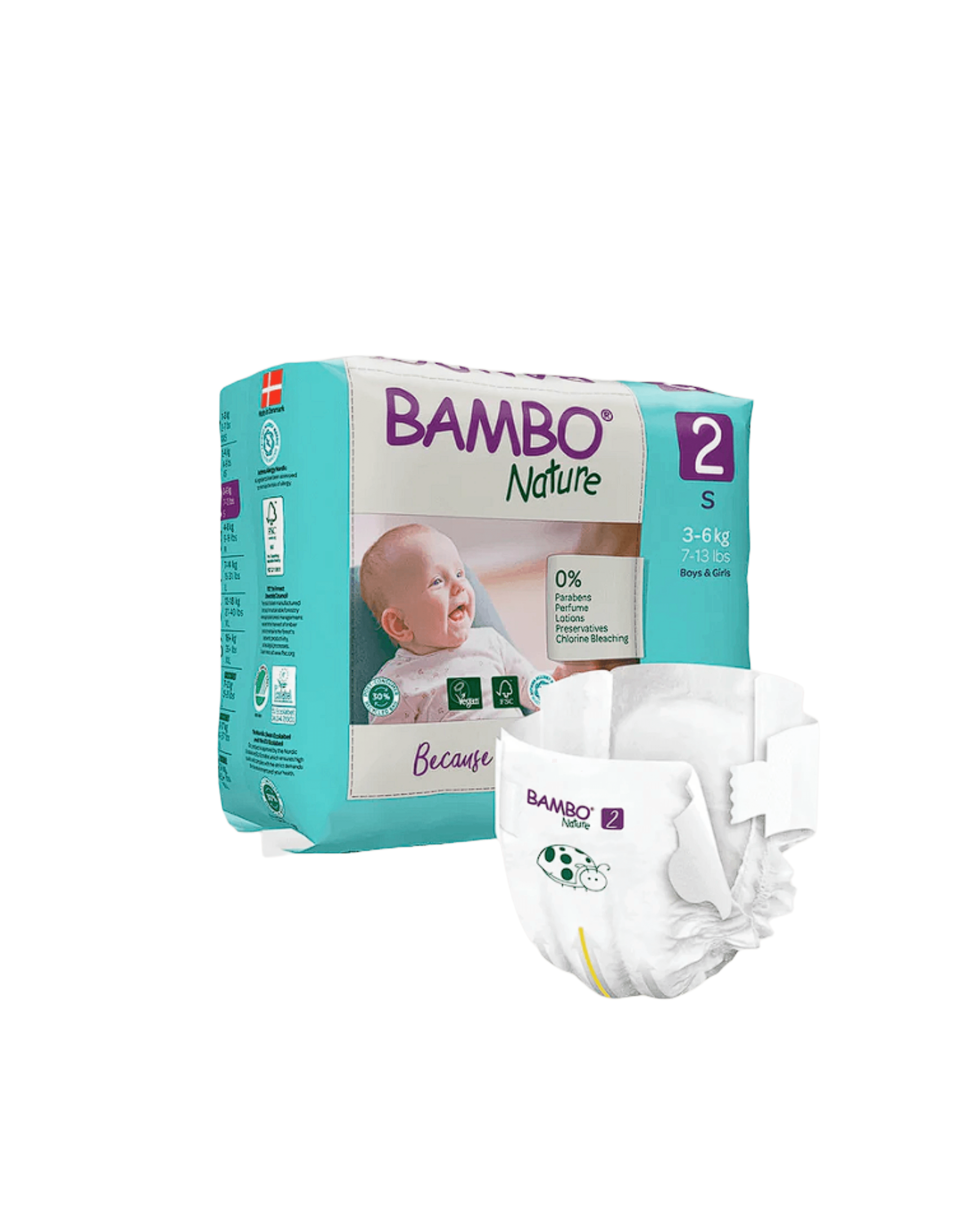 Bambo Nature Fraldas 2-S 3-6Kg X30