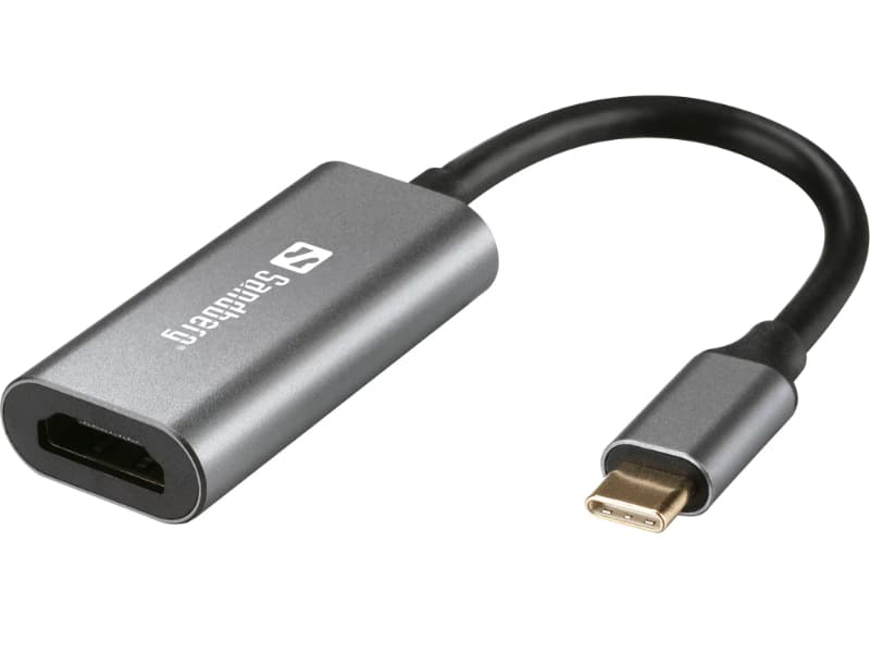 Sndberg Adaptador USB-C para HDMI (BU) Cinza