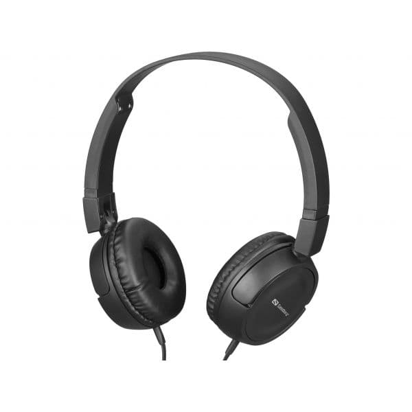 Sandberg Saver MiniJack Travel Auscultadores com Fios Dobráveis Preto