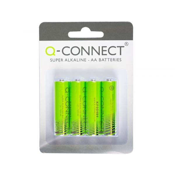 Q-Connect Pilhas Alcalinas AAA - 4 Unidades