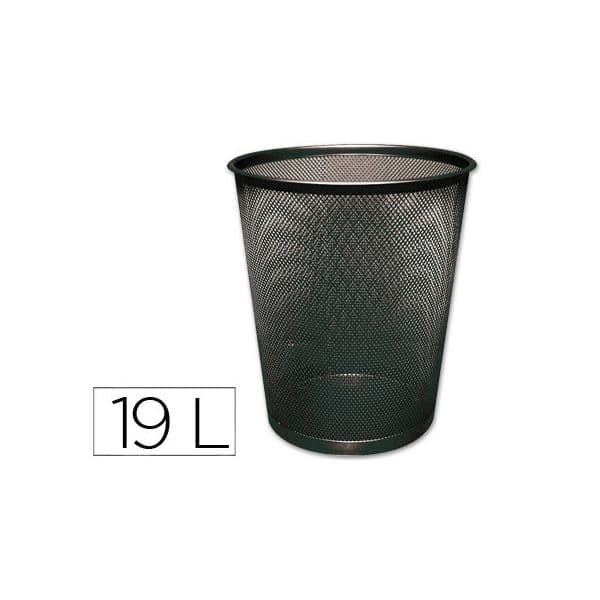 Q-Connect Cesto Papéis Metálico 295 19l Preto - KF00871