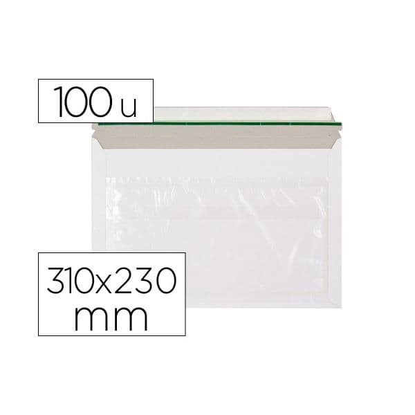 Q-Connect Envelope Porta Documentos 310x230mm/246x330mm Branco 100 Unidades
