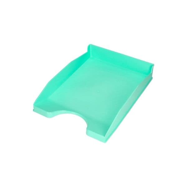 Q-Connect Tabuleiro de Secretaria Plástico A4 Opaco Pastel Menta