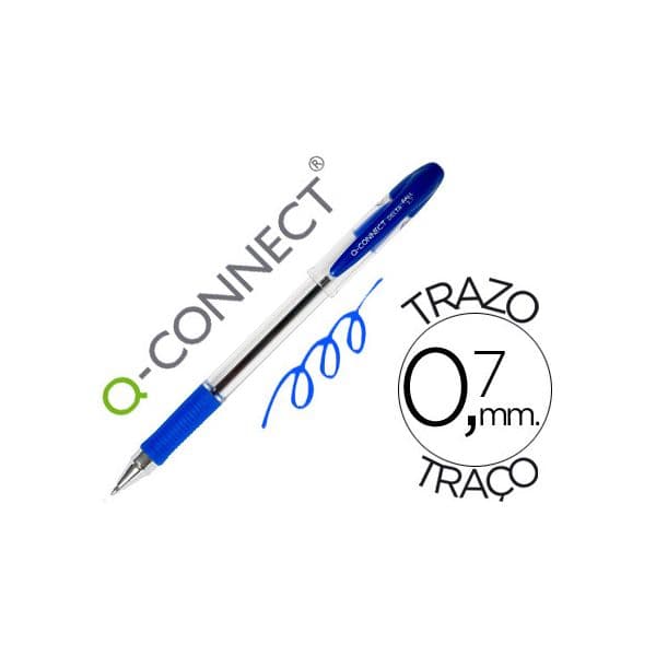 Q-Connect 12 un. Esferográficas Delta Azul - KF-00376