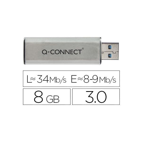 Q-CONNECT Pen Drive Usb Flash 8GB 3.0 - OFF075564CE