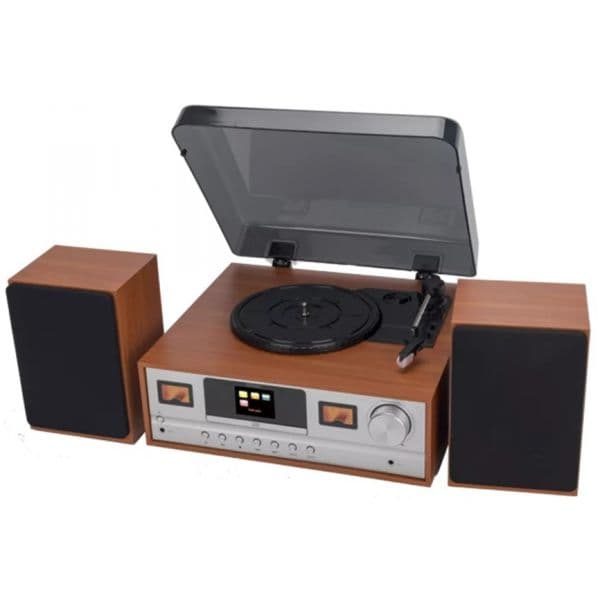 Gira-Discos Denver Rádio Dab+/fm/Cd Bluetooth 10w Light Wood - MRD-52LIGHTWOOD