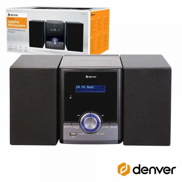 Denver Mini HiFi MDA-285 Bluetooth FM CD AUX USB 2x50W