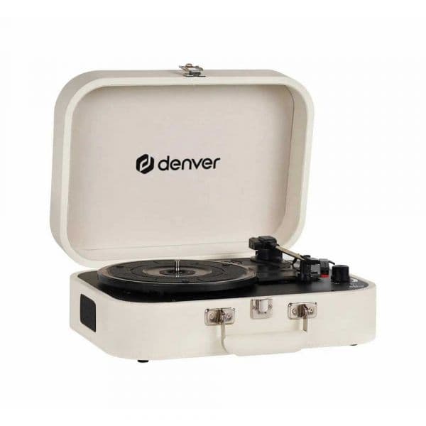 Gira-Discos Denver VPL-130 USB Bege