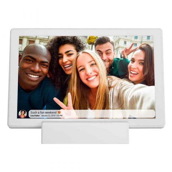 Denver Moldura Digital PFF-1070W/PFF-1070 Wi-Fi 10.1" Branco