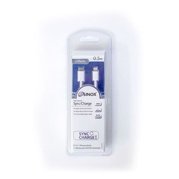 SINOX Cabo Sinox Lightning / USB C White A42097057